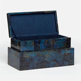 Made Goods Palma Box Dark Blue Pen Shell, Duvall Atelier 