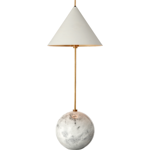 CLEO ORB BASE LAMP IN ANTIQUE BURNISHED BRASS