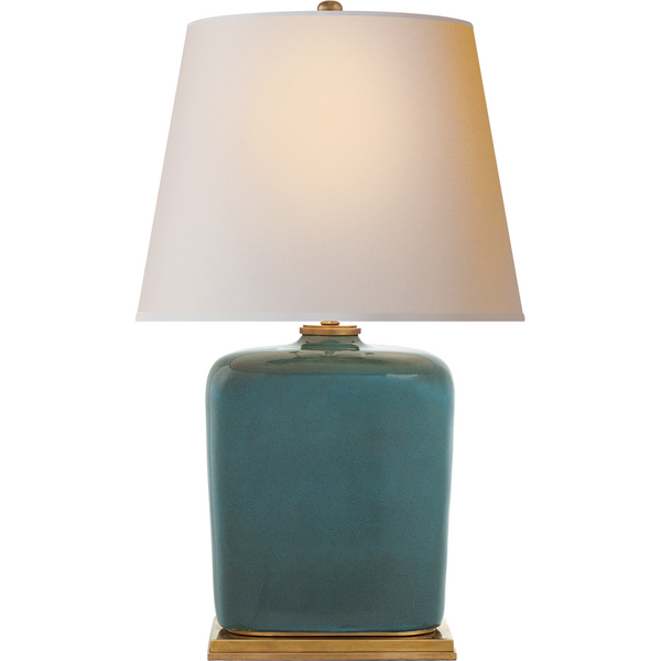 Visual Comfort Mimi Table Lamp in Oslo Blue/ Duvall Atelier 