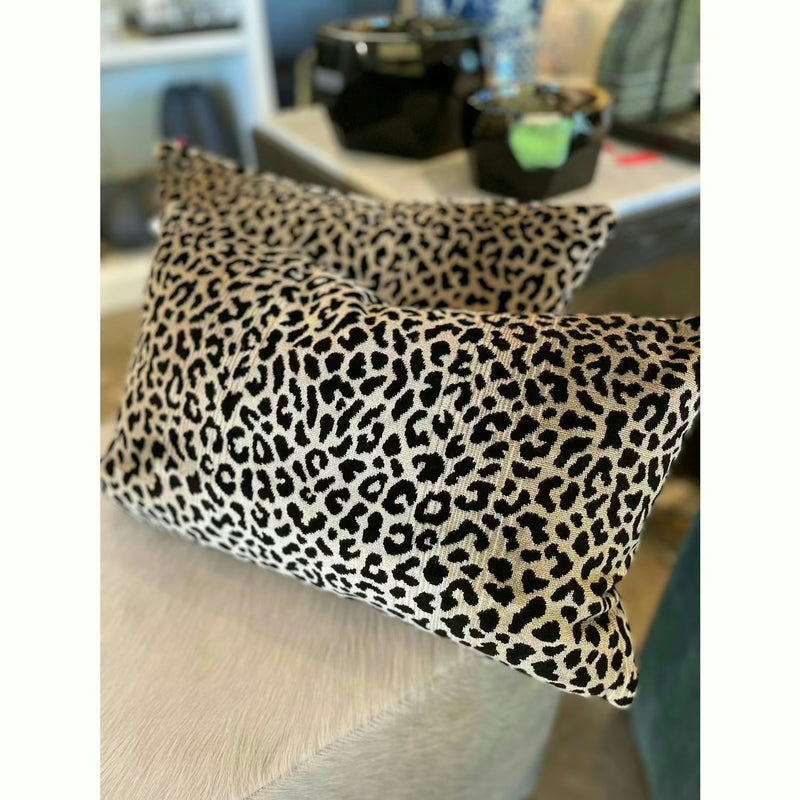 Atelier Collection Pillow SOFT CHENILLE VELVET PILLOWS IN A SERENGETI-INSPIRED ANIMAL PRINT.  SIZES:  22x22" and 12x19"  Duvall Atelier
