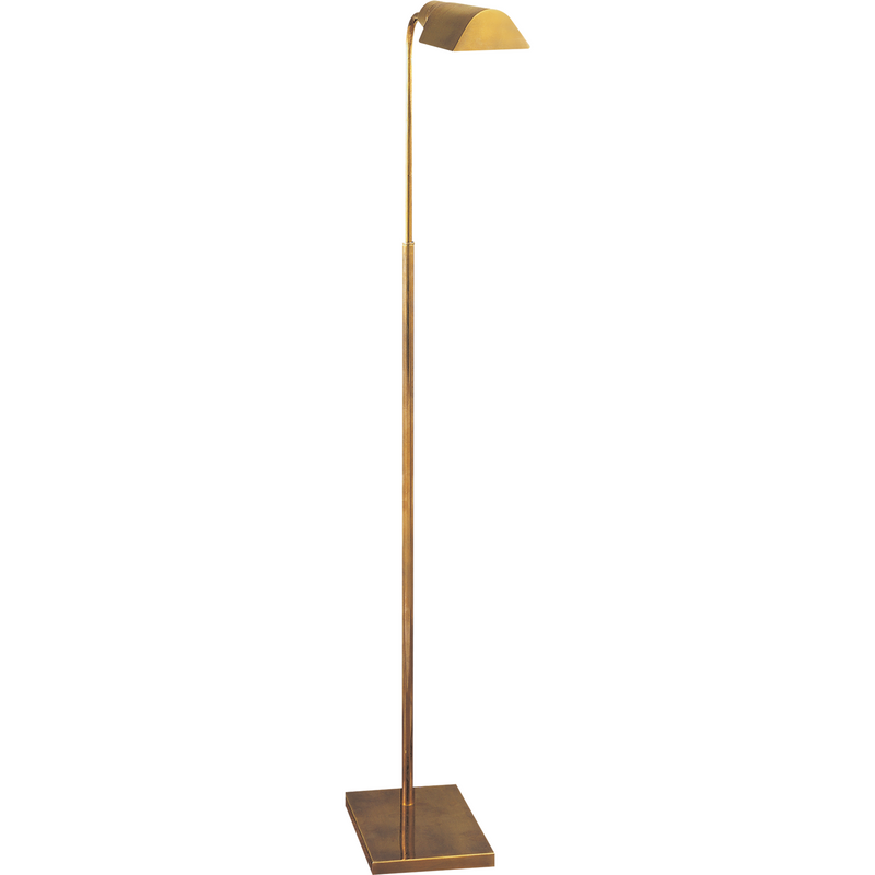 Visual Comfort Studio Adjustable Floor Lamp Antique Brass/ Duvall Atelier 