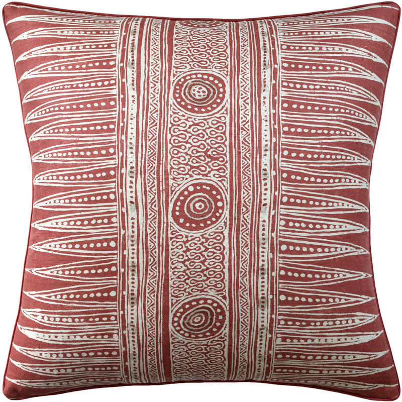 Indian Zag Madder Pillow
