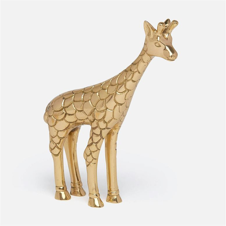 Made Goods Jennifer Brass Giraffe Object, Duvall Atelier