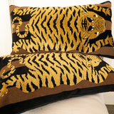 Introducing our ATELIER collection pillows beautifully made in designer fabrics.  22 x 22 Tiger in Velvet, Duvall Atelier